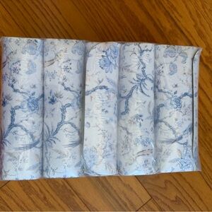 Floral Blue and White stair runners grippers grip stairs liner home decor